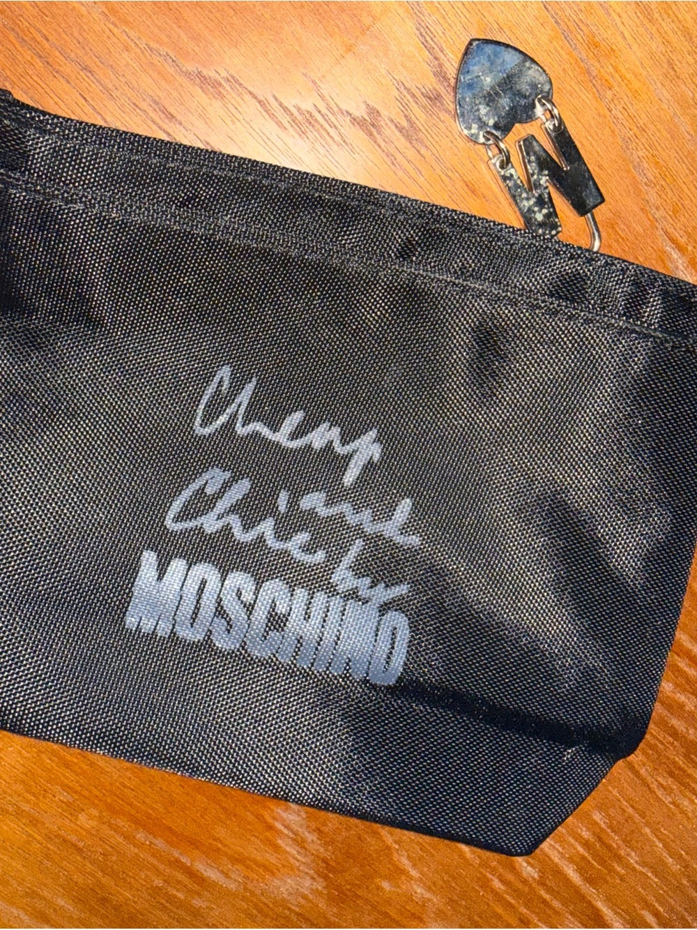 Moschino Vintage Black Nylon Pouch Bag EUC - Picture 3 of 4